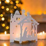 Подсвечник Рождественский сочельник декор настольный - фото 241334