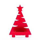 Подсвечник для праздника Ёлочка цвет красный для одной свечи - фото 241364