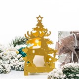 Декоративный подсвечник из металла - фото 241409