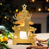 Декоративный подсвечник из металла - фото 241412