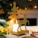 Декоративный подсвечник из металла - фото 241413