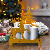 Декоративный подсвечник из металла - фото 241414