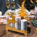 Декоративный подсвечник из металла - фото 241415