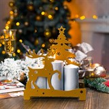 Декоративный подсвечник из металла - фото 241416