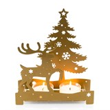 Декоративный подсвечник из металла - фото 241417