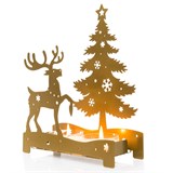 Декоративный подсвечник из металла - фото 241418