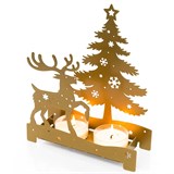 Декоративный подсвечник из металла - фото 241419