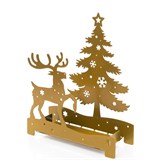 Декоративный подсвечник из металла - фото 241421