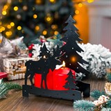 Новогодний подсвечник из металла - фото 241423