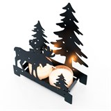 Новогодний подсвечник из металла - фото 241429