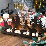 Подсвечник Зимняя сказка из металла для декора - фото 241436