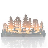 Новогодний подсвечник Санта из металла - фото 241445