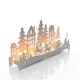 Новогодний подсвечник Санта из металла - фото 241446