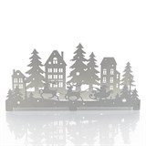 Новогодний подсвечник Санта из металла - фото 241447