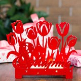 Подсвечник Тюльпаны декоративный из металла - фото 241578