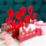 Подсвечник Тюльпаны декоративный из металла - фото 241580