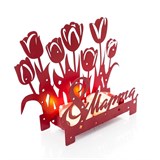 Подсвечник Тюльпаны декоративный из металла - фото 241585