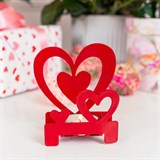 Подсвечник Сердца декоративный для одной свечи - фото 241590