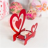 Подсвечник Сердца декоративный для одной свечи - фото 241591