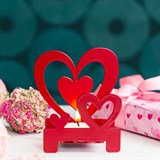 Подсвечник Сердца декоративный для одной свечи - фото 241595