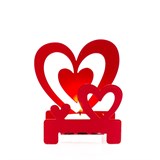 Подсвечник Сердца декоративный для одной свечи - фото 241599