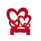 Подсвечник Сердечки подарочный из металла - фото 241609