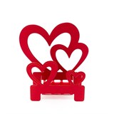 Подсвечник Сердечки подарочный из металла - фото 241611