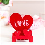 Подсвечник Любовь настольный из металла - фото 241616