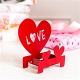 Подсвечник Любовь настольный из металла - фото 241617