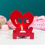 Подсвечник Любовь настольный из металла - фото 241618