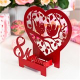 Подсвечник декоративный настольный 8 Марта - фото 241651