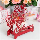 Подсвечник 8 Марта декоративный настольный - фото 241659