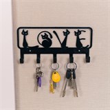 Вешалка настенная 5 крючков 702-046 металлическая - фото 241673