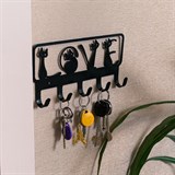 Вешалка настенная 5 крючков 702-046 металлическая - фото 241674