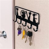 Вешалка настенная 5 крючков 702-046 металлическая - фото 241675