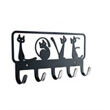 Вешалка настенная 5 крючков 702-046 металлическая - фото 241677
