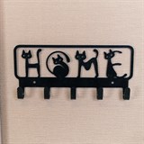 Вешалка настенная 5 крючков 702-047 металлическая - фото 241678