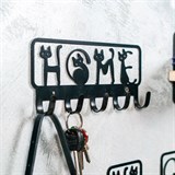 Вешалка настенная 5 крючков 702-047 металлическая - фото 241679