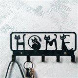 Вешалка настенная 5 крючков 702-047 металлическая - фото 241680