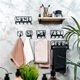 Вешалка настенная 5 крючков 702-047 металлическая - фото 241681