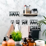 Вешалка настенная 5 крючков 702-047 металлическая - фото 241682