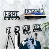 Вешалка настенная 5 крючков 702-047 металлическая - фото 241684