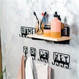 Вешалка настенная 5 крючков 702-047 металлическая - фото 241685