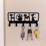 Вешалка настенная 5 крючков 702-047 металлическая - фото 241686