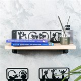 Вешалка настенная 4 крючка 702-048 металлическая - фото 241698