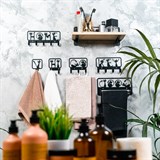 Вешалка настенная 4 крючка 702-048 металлическая - фото 241699