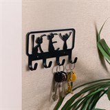 Вешалка настенная 4 крючка 702-048 металлическая - фото 241705