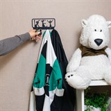 Вешалка настенная 4 крючка 702-048 металлическая - фото 241706