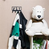 Вешалка настенная 4 крючка 702-048 металлическая - фото 241707