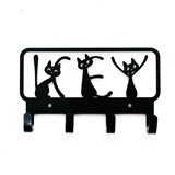 Вешалка настенная 4 крючка 702-048 металлическая - фото 241711